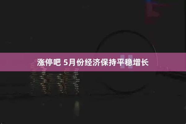 涨停吧 5月份经济保持平稳增长